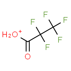 ChemSpider 2D Image | (2,2,3,3,3-Pentafluoropropanoyl)oxonium | C3H2F5O2