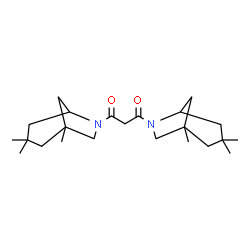 ChemSpider 2D Image | 1,3-Bis(1,3,3-trimethyl-6-azabicyclo[3.2.1]oct-6-yl)-1,3-propanedione | C23H38N2O2
