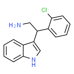 ChemSpider 2D Image | 2-(2-Chlorophenyl)-2-(1H-indol-3-yl)ethanamine | C16H15ClN2