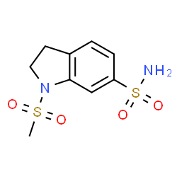 ChemSpider 2D Image | 1-(Methylsulfonyl)-6-indolinesulfonamide | C9H12N2O4S2