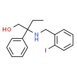 ChemSpider 2D Image | 2-[(2-Iodobenzyl)amino]-2-phenyl-1-butanol | C17H20INO