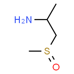 ChemSpider 2D Image | 1-(Methylsulfinyl)-2-propanamine | C4H11NOS