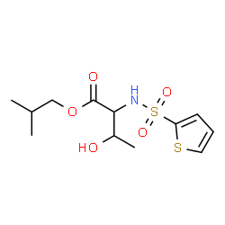 ChemSpider 2D Image | Isobutyl N-(2-thienylsulfonyl)threoninate | C12H19NO5S2
