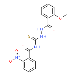 ChemSpider 2D Image | N-{[2-(2-Methoxybenzoyl)hydrazino]carbonothioyl}-2-nitrobenzamide | C16H14N4O5S