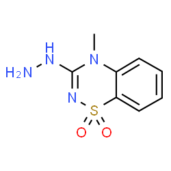ChemSpider 2D Image | 3-Hydrazino-4-methyl-4H-1,2,4-benzothiadiazine 1,1-dioxide | C8H10N4O2S