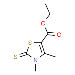 ChemSpider 2D Image | Ethyl 3,4-dimethyl-2-thioxo-2,3-dihydro-1,3-thiazole-5-carboxylate | C8H11NO2S2