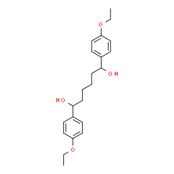 ChemSpider 2D Image | 1,6-Bis(4-ethoxyphenyl)-1,6-hexanediol | C22H30O4