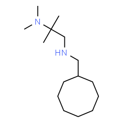 ChemSpider 2D Image | N~1~-(Cyclooctylmethyl)-N~2~,N~2~,2-trimethyl-1,2-propanediamine | C15H32N2
