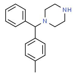 ChemSpider 2D Image | 1-[(4-Methylphenyl)phenylmethyl]piperazine | C18H22N2