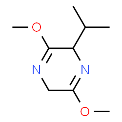 ChemSpider 2D Image | 2,5-dihydro-2-isopropyl-3,6-dimethoxypyrazine | C9H16N2O2