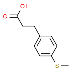 ChemSpider 2D Image | 4-(Methylthio)benzenepropanoic acid | C10H12O2S