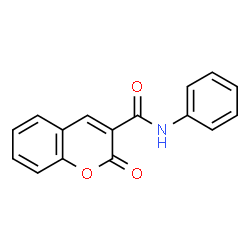 ChemSpider 2D Image | 2-Oxo-N-phenyl-2H-chromene-3-carboxamide | C16H11NO3
