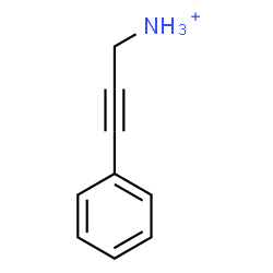 ChemSpider 2D Image | 3-Phenyl-2-propyn-1-aminium | C9H10N