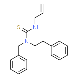 ChemSpider 2D Image | 3-Allyl-1-benzyl-1-(2-phenylethyl)thiourea | C19H22N2S