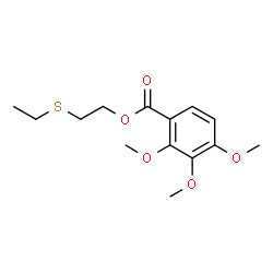 ChemSpider 2D Image | 2-(Ethylsulfanyl)ethyl 2,3,4-trimethoxybenzoate | C14H20O5S
