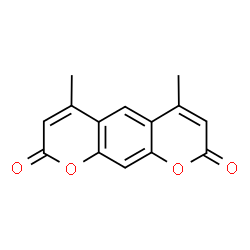 ChemSpider 2D Image | 4,6-Dimethyl-pyrano[3,2-g]chromene-2,8-dione | C14H10O4
