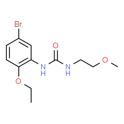 ChemSpider 2D Image | 1-(5-Bromo-2-ethoxyphenyl)-3-(2-methoxyethyl)urea | C12H17BrN2O3