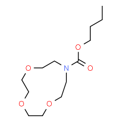 ChemSpider 2D Image | Butyl 1,4,7-trioxa-10-azacyclododecane-10-carboxylate | C13H25NO5