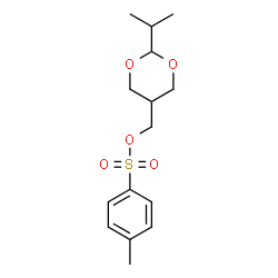 ChemSpider 2D Image | (2-Isopropyl-1,3-dioxan-5-yl)methyl 4-methylbenzenesulfonate | C15H22O5S