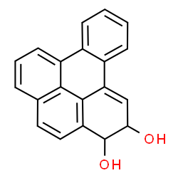 ChemSpider 2D Image | 2,3-Dihydrobenzo[e]pyrene-2,3-diol | C20H14O2