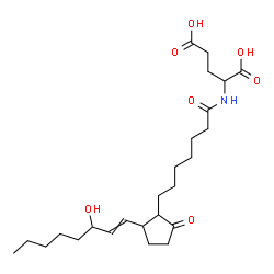 ChemSpider 2D Image | N-(15-Hydroxy-1,9-dioxoprost-13-en-1-yl)glutamic acid | C25H41NO7