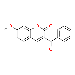 ChemSpider 2D Image | 3-Benzoyl-7-Methoxycoumarin | C17H12O4