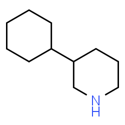 ChemSpider 2D Image | 3-Cyclohexylpiperidine | C11H21N