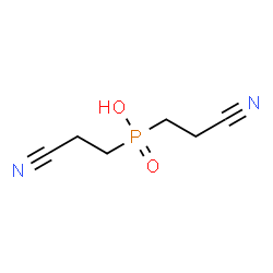 ChemSpider 2D Image | Bis(2-cyanoethyl)phosphinic acid | C6H9N2O2P