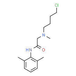 ChemSpider 2D Image | N~2~-(4-Chlorobutyl)-N-(2,6-dimethylphenyl)-N~2~-methylglycinamide | C15H23ClN2O