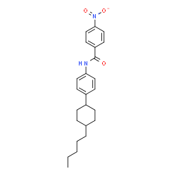 ChemSpider 2D Image | 4-Nitro-N-[4-(4-pentylcyclohexyl)phenyl]benzamide | C24H30N2O3
