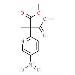 ChemSpider 2D Image | Dimethyl methyl(5-nitro-2-pyridinyl)malonate | C11H12N2O6