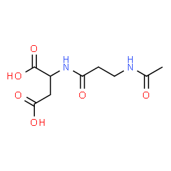 ChemSpider 2D Image | N-Acetyl-beta-alanylaspartic acid | C9H14N2O6