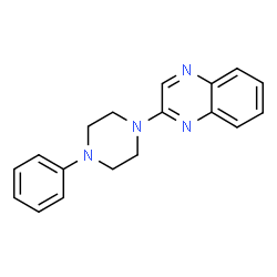 ChemSpider 2D Image | 2-(4-Phenyl-1-piperazinyl)quinoxaline | C18H18N4