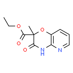ChemSpider 2D Image | Ethyl 2-methyl-3-oxo-3,4-dihydro-2H-pyrido[3,2-b][1,4]oxazine-2-carboxylate | C11H12N2O4
