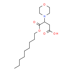 ChemSpider 2D Image | 3-(4-Morpholinyl)-4-(nonyloxy)-4-oxobutanoic acid | C17H31NO5