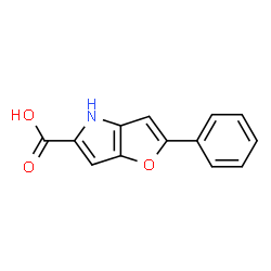 ChemSpider 2D Image | 2-Phenyl-4H-furo[3,2-b]pyrrole-5-carboxylic acid | C13H9NO3