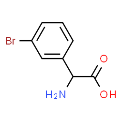 ChemSpider 2D Image | Amino(3-bromophenyl)acetic acid | C8H8BrNO2
