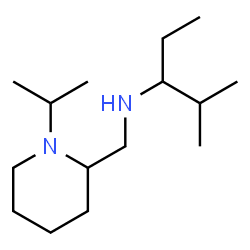 ChemSpider 2D Image | N-[(1-Isopropyl-2-piperidinyl)methyl]-2-methyl-3-pentanamine | C15H32N2