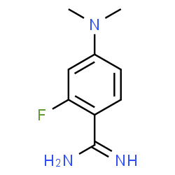 ChemSpider 2D Image | 4-(Dimethylamino)-2-fluorobenzenecarboximidamide | C9H12FN3