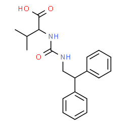 ChemSpider 2D Image | N-[(2,2-Diphenylethyl)carbamoyl]valine | C20H24N2O3