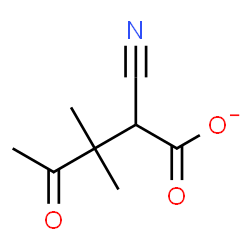 ChemSpider 2D Image | 2-Cyano-3,3-dimethyl-4-oxopentanoate | C8H10NO3