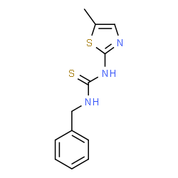 ChemSpider 2D Image | 1-Benzyl-3-(5-methyl-1,3-thiazol-2-yl)thiourea | C12H13N3S2