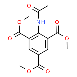 ChemSpider 2D Image | Trimethyl 2-acetamido-1,3,5-benzenetricarboxylate | C14H15NO7