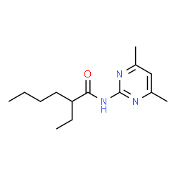 ChemSpider 2D Image | N-(4,6-Dimethyl-2-pyrimidinyl)-2-ethylhexanamide | C14H23N3O