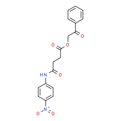 ChemSpider 2D Image | 2-Oxo-2-phenylethyl 4-[(4-nitrophenyl)amino]-4-oxobutanoate | C18H16N2O6