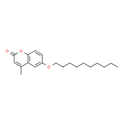 ChemSpider 2D Image | 6-(Decyloxy)-4-methyl-2H-chromen-2-one | C20H28O3