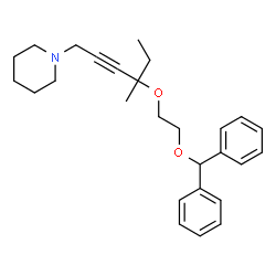 ChemSpider 2D Image | 1-{4-[2-(Diphenylmethoxy)ethoxy]-4-methyl-2-hexyn-1-yl}piperidine | C27H35NO2