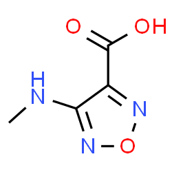 ChemSpider 2D Image | 4-(Methylamino)-1,2,5-oxadiazole-3-carboxylic acid | C4H5N3O3