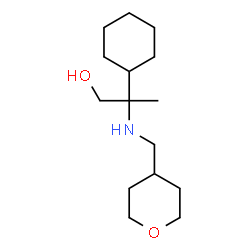 ChemSpider 2D Image | 2-Cyclohexyl-2-[(tetrahydro-2H-pyran-4-ylmethyl)amino]-1-propanol | C15H29NO2