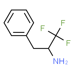 ChemSpider 2D Image | 1,1,1-Trifluoro-3-phenyl-2-propanamine | C9H10F3N